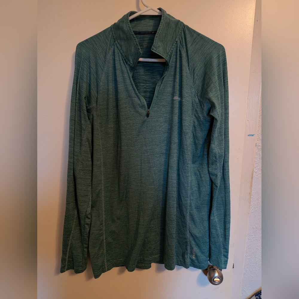 EUC Eddie Bauer Men's Athletic 1/4 Zip - Small - Teal